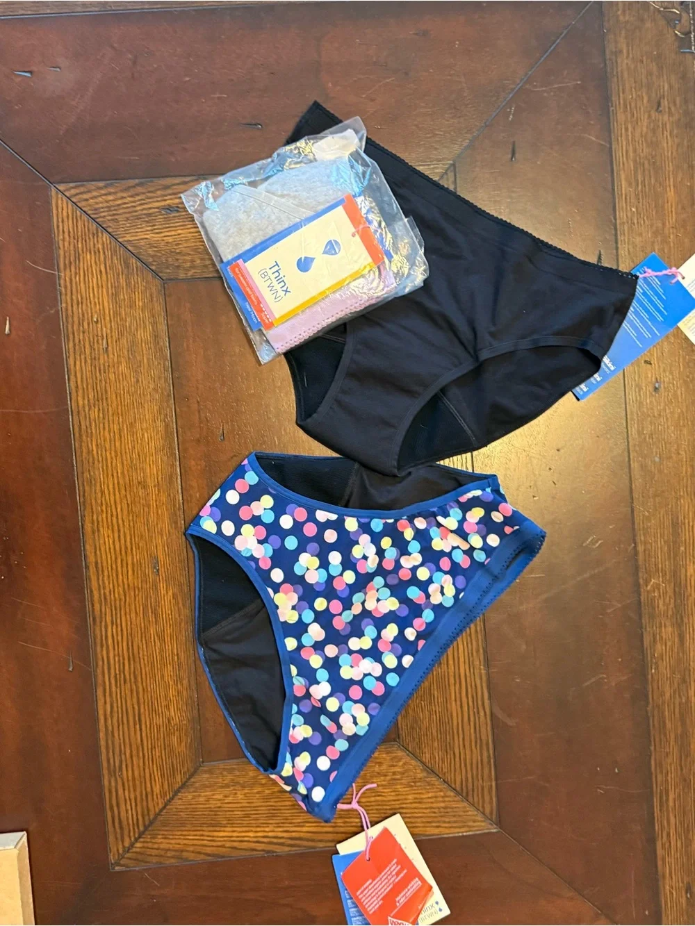 3 pair- Girls' Period Underwear - Super Absorbency bikini size 15/16 yrs Thinx - Picture 3 of 6